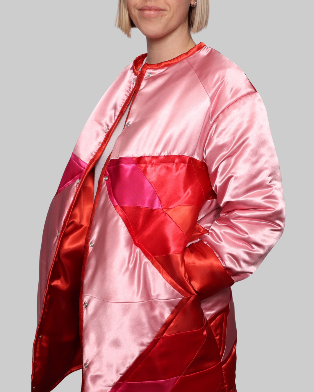 Satin Lone Star Quilt Coat